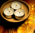 Flickering candles